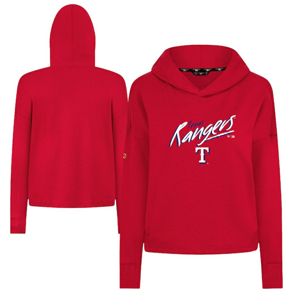 Texas Rangers Levelwear Women's Sweet Sizzle Tri-Blend Hoodie - MLB Hoodies