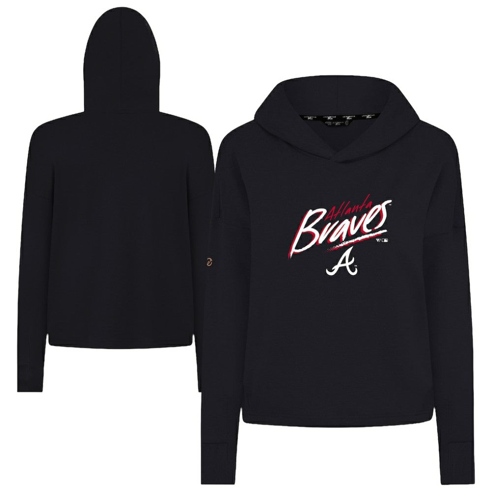 Atlanta Braves Levelwear Women's Sweet Sizzle Tri-Blend Hoodie - MLB Hoodies