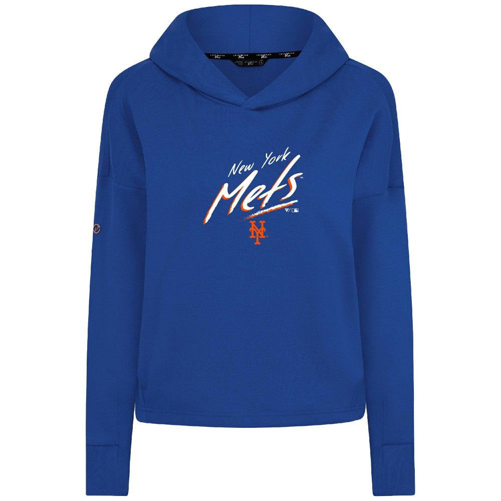 New York Mets Levelwear Women's Sweet Sizzle Tri-Blend Hoodie - MLB Hoodies