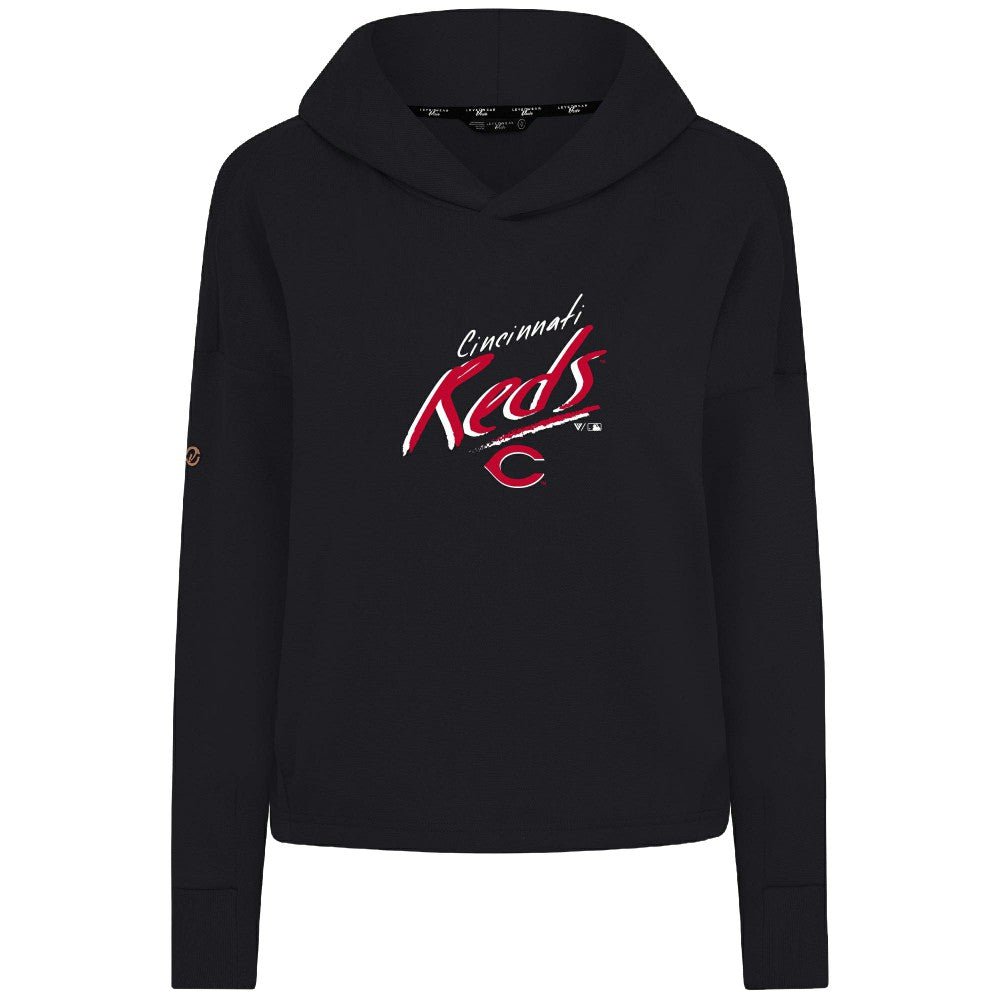 Cincinnati Reds Levelwear Women's Sweet Sizzle Tri-Blend Hoodie - MLB Hoodies