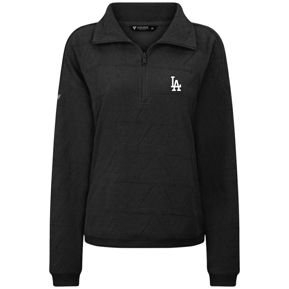 Los Angeles Dodgers Levelwear Women's Camden Insignia 2.0 Quarter-Zip Top - MLB Tops