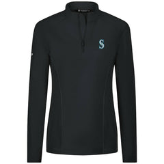 Seattle Mariners Levelwear Women's Upright Insignia 2.0 Quarter-Zip Tri-Blend Top - MLB Tops