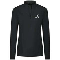 Atlanta Braves Levelwear Women's Upright Insignia 2.0 Quarter-Zip Tri-Blend Top - MLB Tops