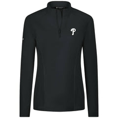 Philadelphia Phillies Levelwear Women's Upright Insignia 2.0 Quarter-Zip Tri-Blend Top - MLB Tops