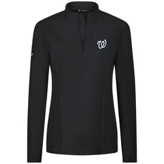 Washington Nationals Levelwear Women's Upright Insignia 2.0 Quarter-Zip Tri-Blend Top - MLB Tops