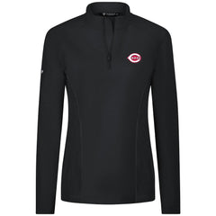 Cincinnati Reds Levelwear Women's Upright Insignia 2.0 Quarter-Zip Tri-Blend Top - MLB Tops