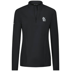 St. Louis Cardinals Levelwear Women's Upright Insignia 2.0 Quarter-Zip Tri-Blend Top - MLB Tops