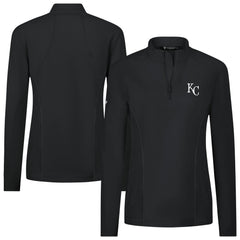 Kansas City Royals Levelwear Women's Upright Insignia 2.0 Quarter-Zip Tri-Blend Top - MLB Tops