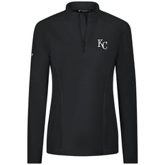 Kansas City Royals Levelwear Women's Upright Insignia 2.0 Quarter-Zip Tri-Blend Top - MLB Tops