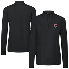 Cleveland Guardians Levelwear Women's Upright Insignia 2.0 Quarter-Zip Tri-Blend Top - MLB Tops
