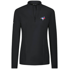 Toronto Blue Jays Levelwear Women's Upright Insignia 2.0 Quarter-Zip Tri-Blend Top - MLB Tops
