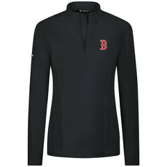 Boston Red Sox Levelwear Women's Upright Insignia 2.0 Quarter-Zip Tri-Blend Top - MLB Tops