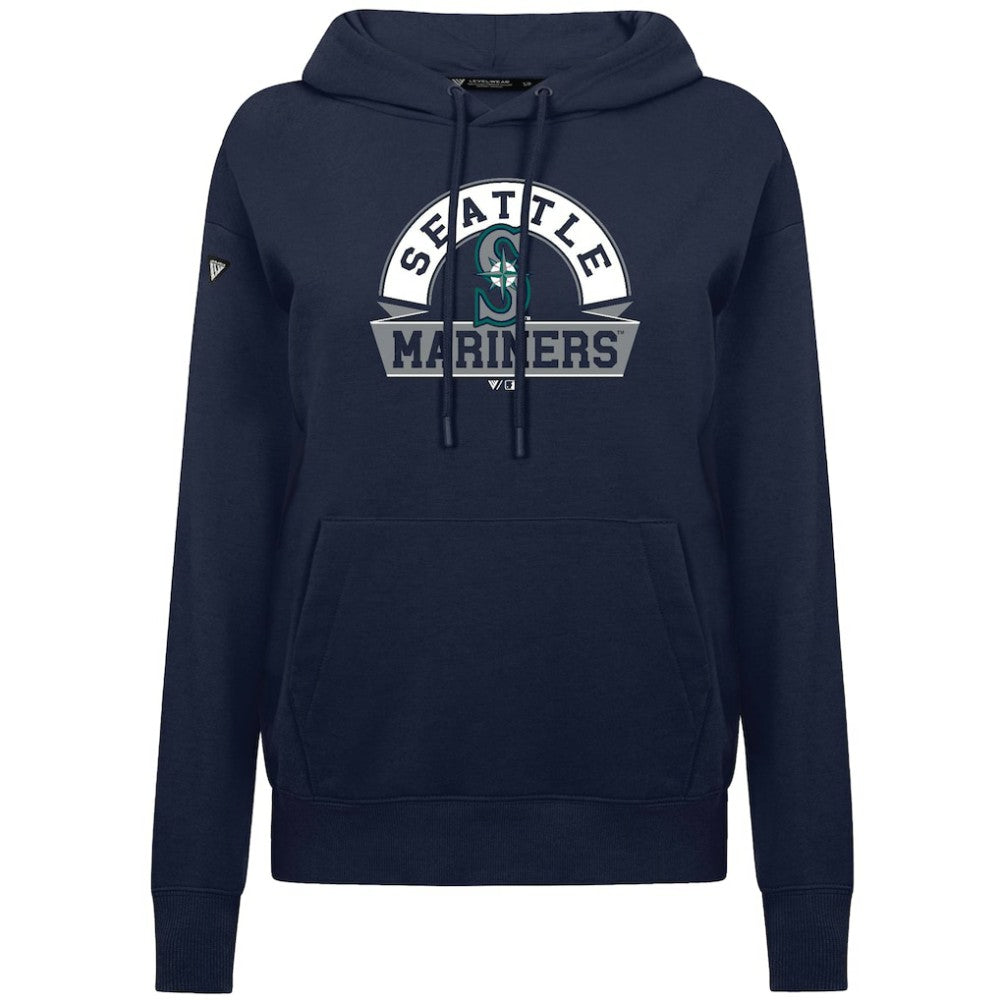 Seattle Mariners Levelwear Women's Adorn Banner Arch Hoodie - MLB Hoodies