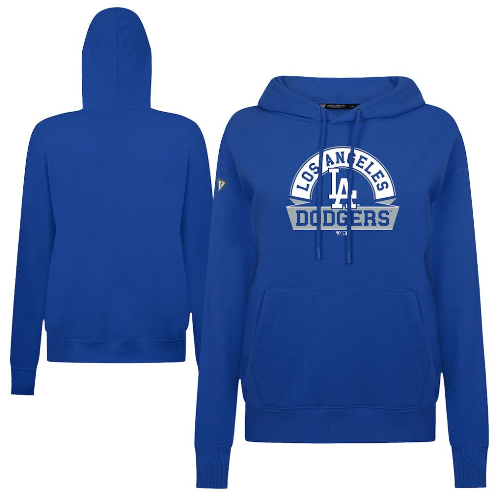 Los Angeles Dodgers Levelwear Women's Adorn Banner Arch Hoodie - MLB Hoodies