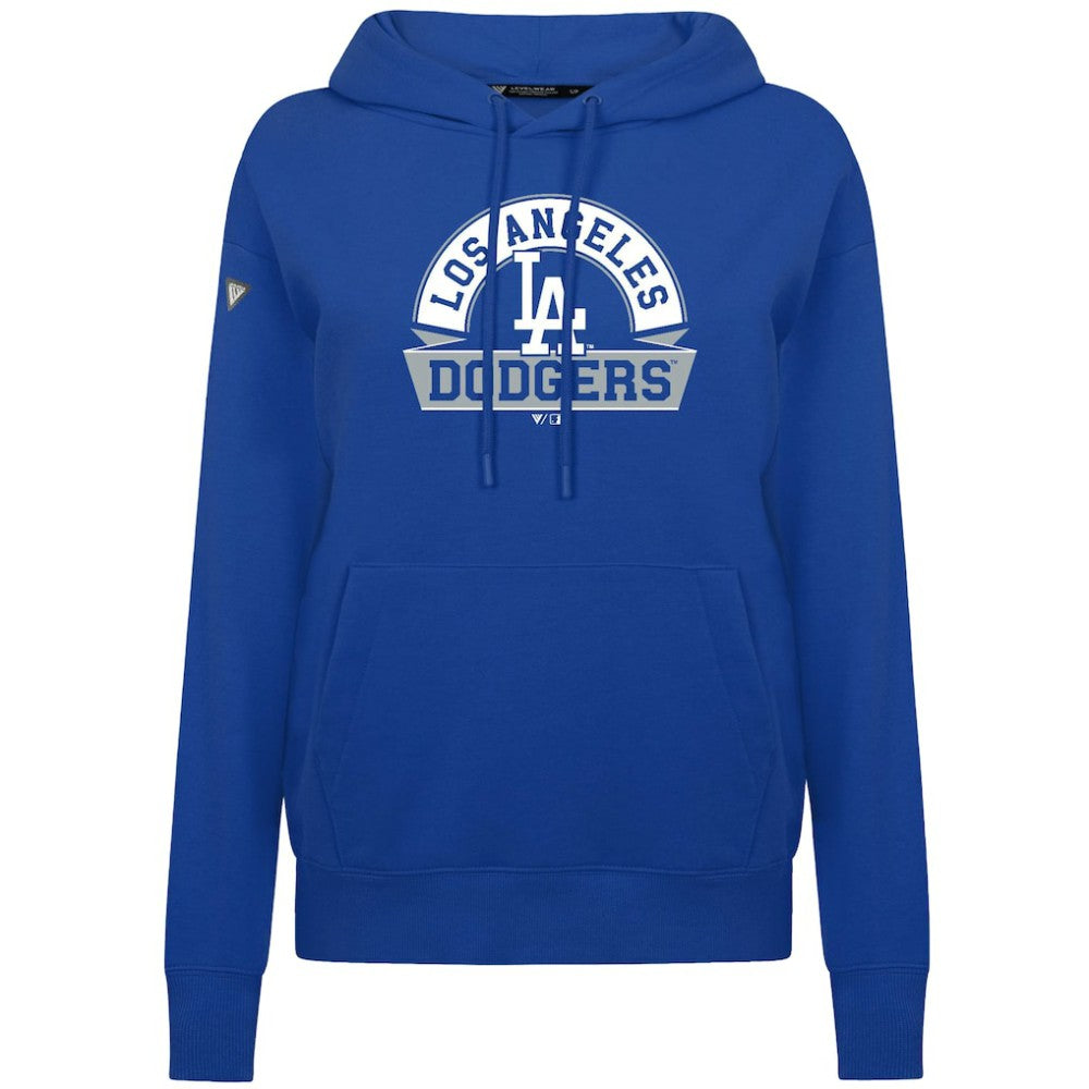 Los Angeles Dodgers Levelwear Women's Adorn Banner Arch Hoodie - MLB Hoodies