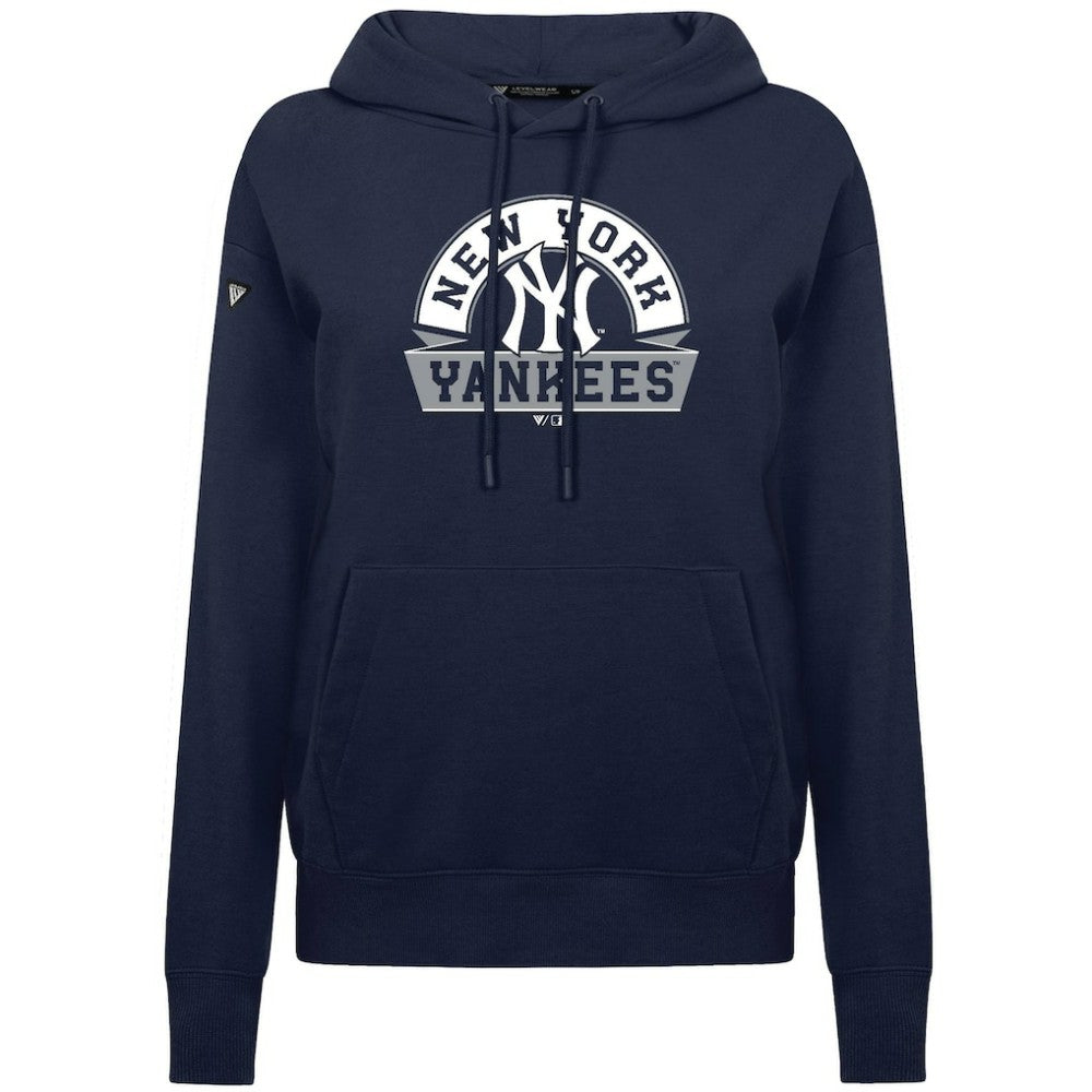New York Yankees Levelwear Women's Adorn Banner Arch Hoodie - MLB Hoodies