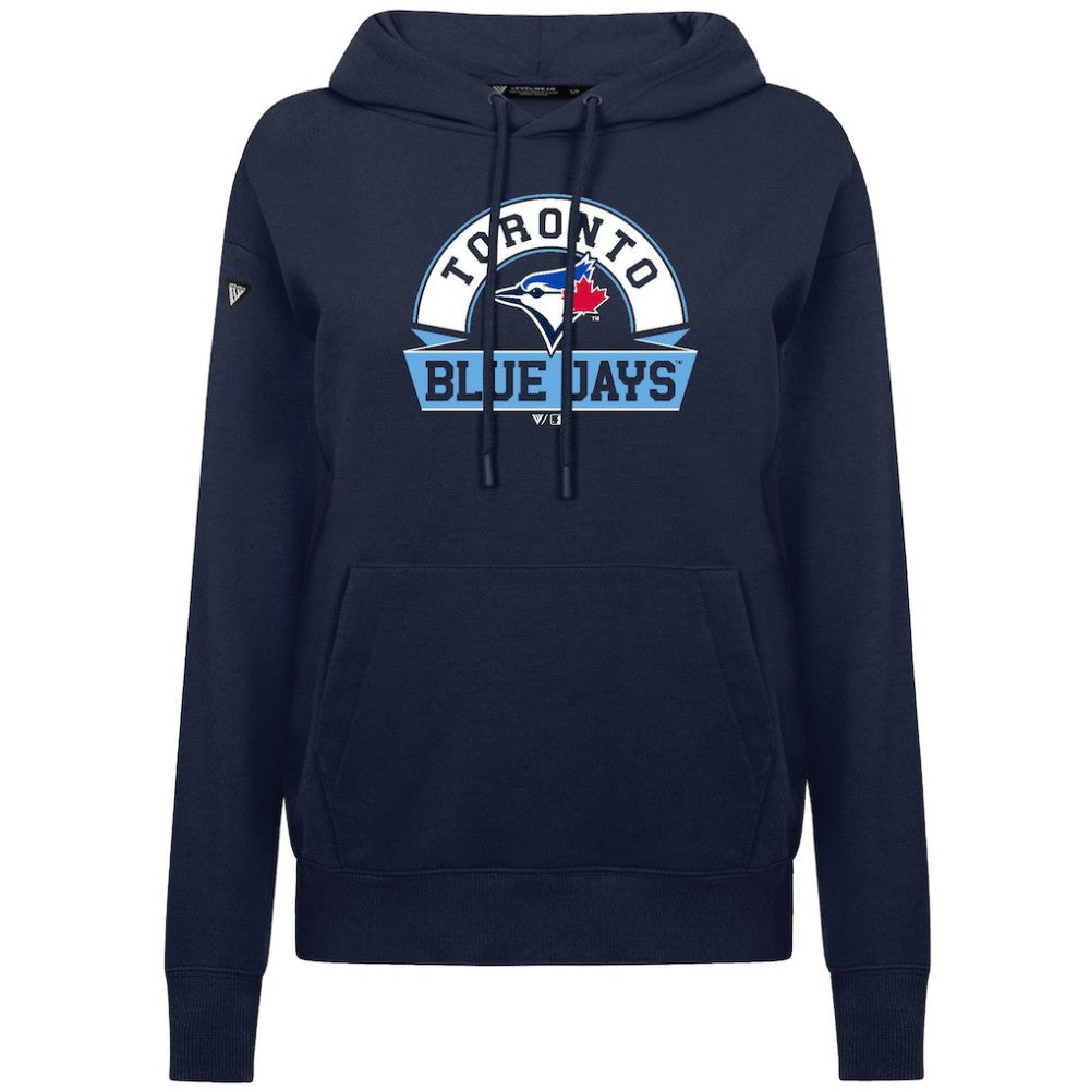 Toronto Blue Jays Levelwear Women's Adorn Banner Arch Hoodie - MLB Hoodies
