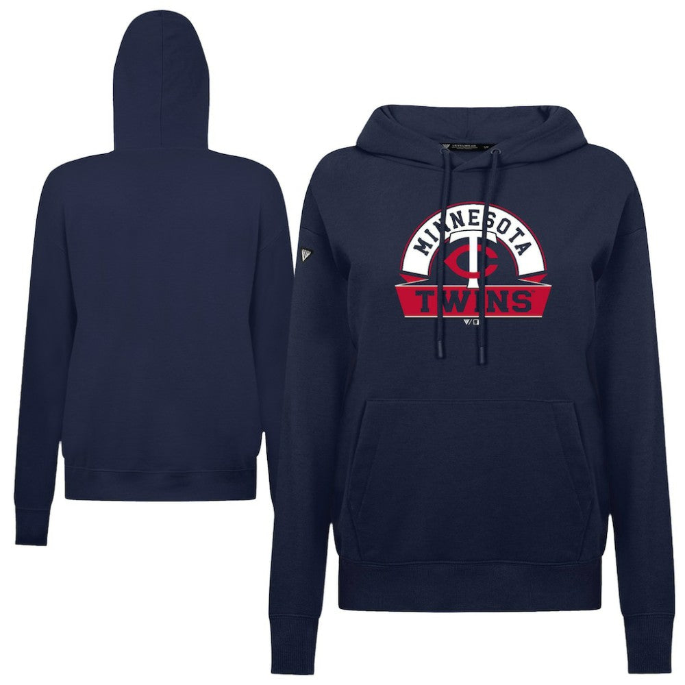 Minnesota Twins Levelwear Women's Adorn Banner Arch Hoodie - MLB Hoodies