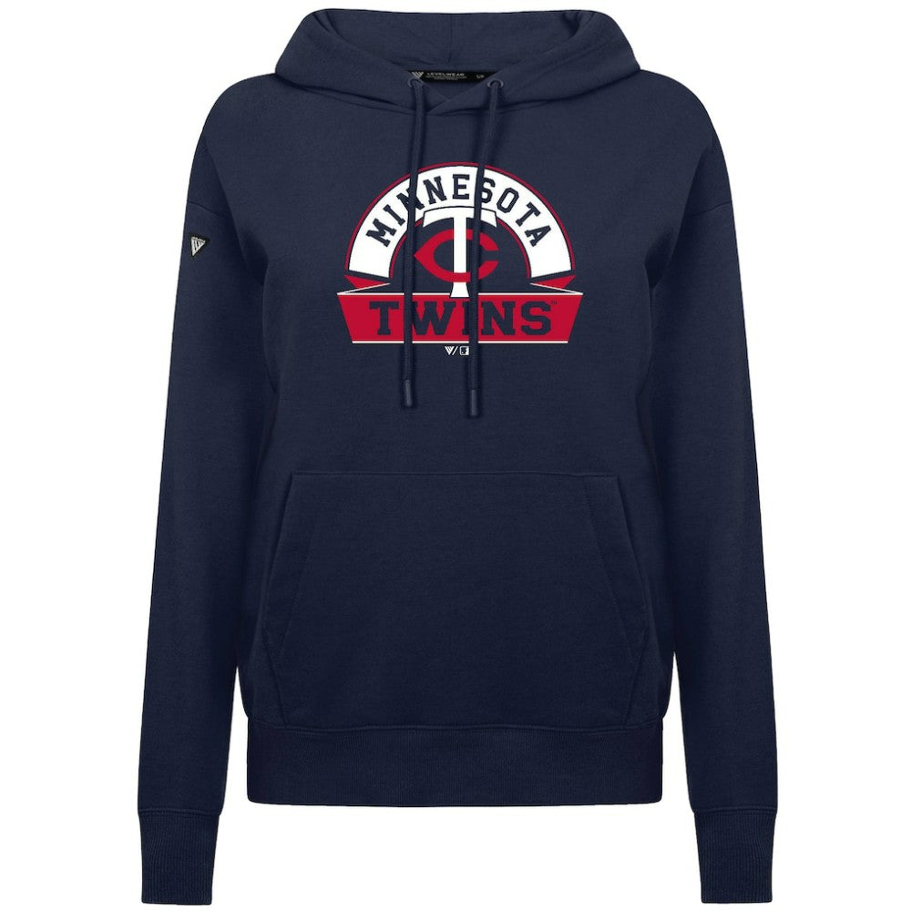 Minnesota Twins Levelwear Women's Adorn Banner Arch Hoodie - MLB Hoodies