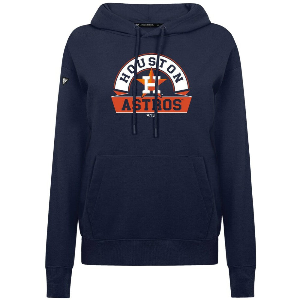 Houston Astros Levelwear Women's Adorn Banner Arch Hoodie - MLB Hoodies