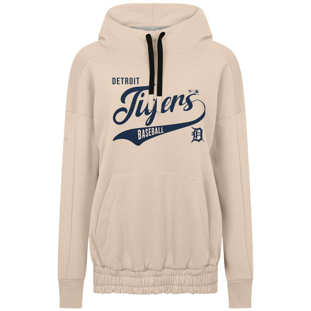 Detroit Tigers Levelwear Women's Oversized Waterfall Glide Hoodie - MLB Hoodies