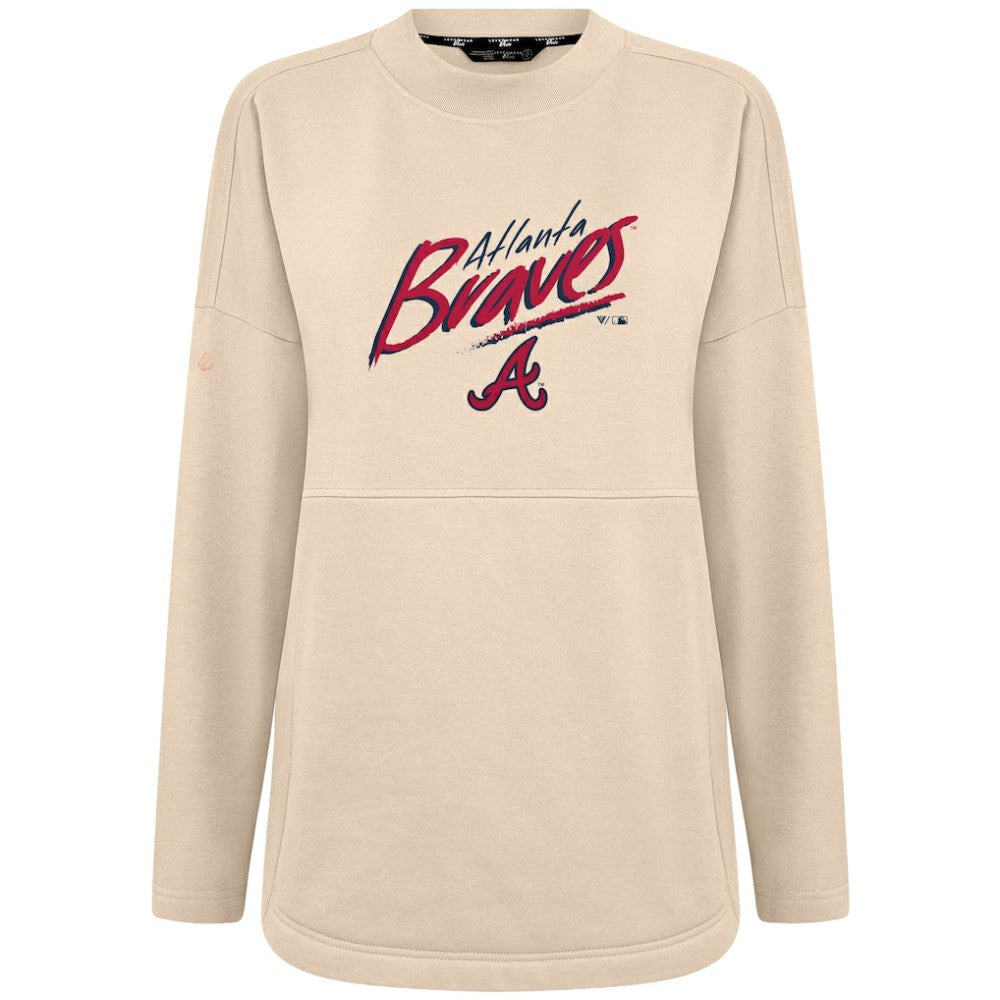 Atlanta Braves Levelwear Women's Oversized Beaudry Sizzle Top - MLB Tops