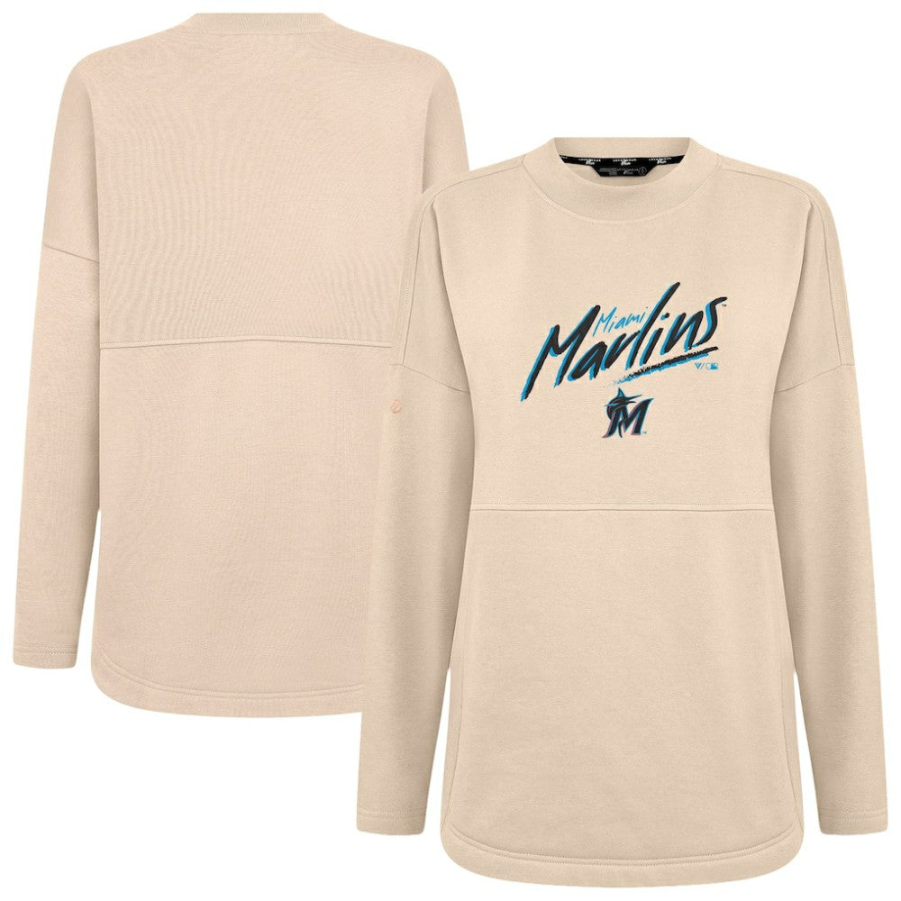 Miami Marlins Levelwear Women's Oversized Beaudry Sizzle Top - MLB Tops