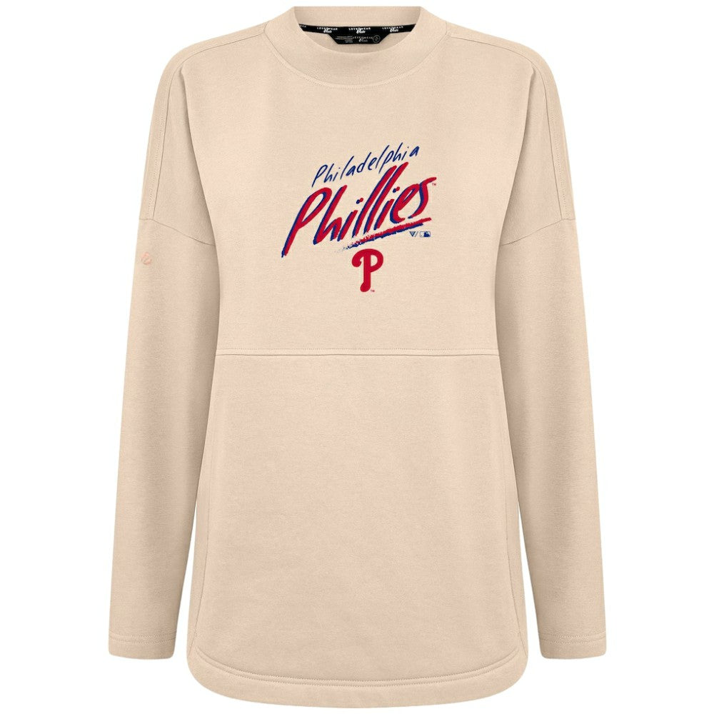 Philadelphia Phillies Levelwear Women's Oversized Beaudry Sizzle Top - MLB Tops