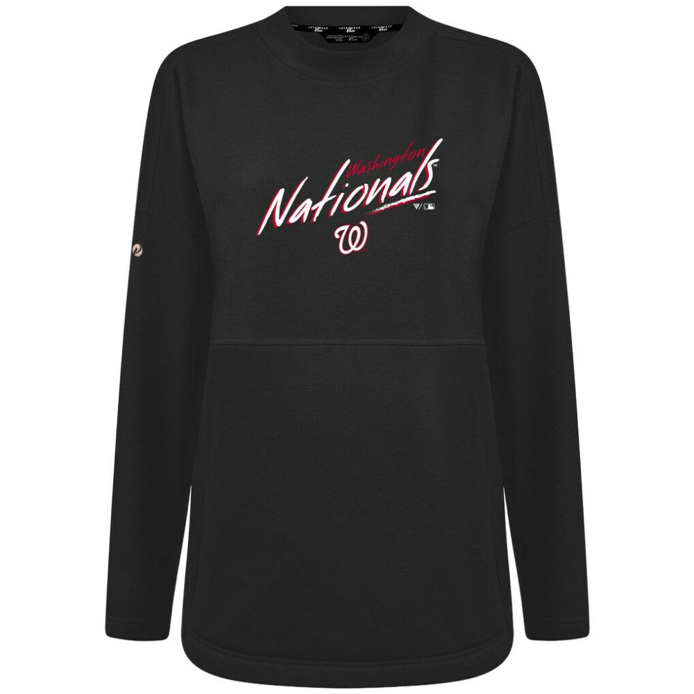 Washington Nationals Levelwear Women's Oversized Beaudry Sizzle Top - MLB Tops
