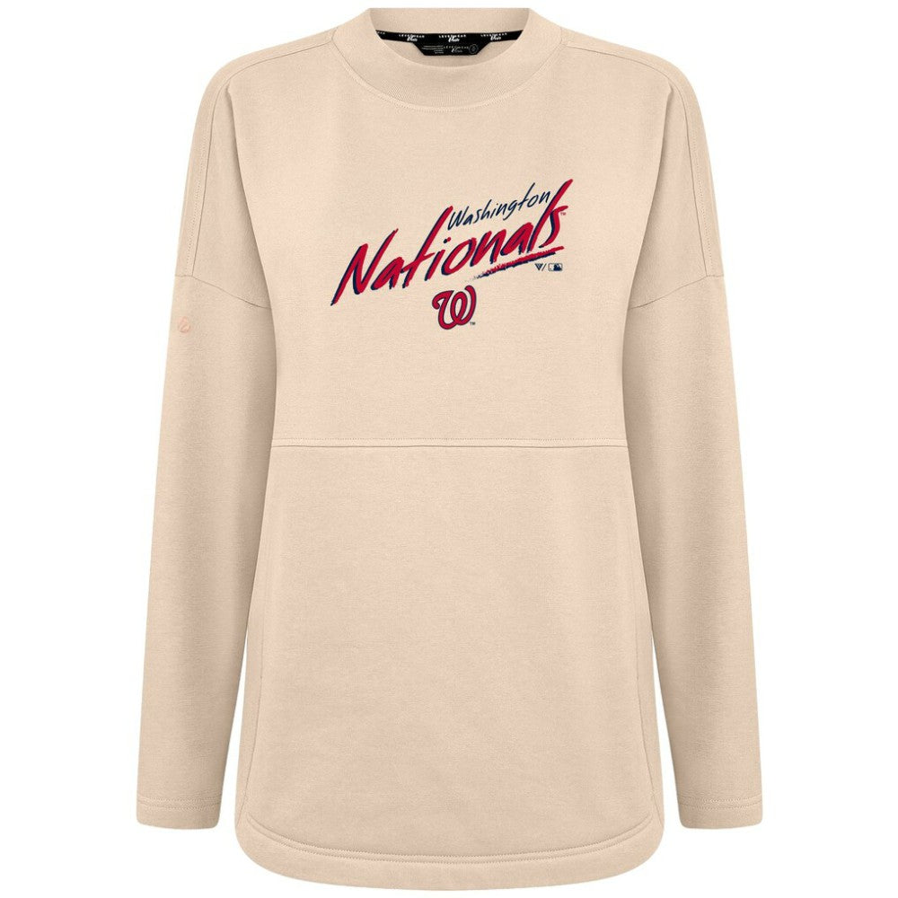 Washington Nationals Levelwear Women's Oversized Beaudry Sizzle Top - MLB Tops