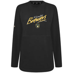 Milwaukee Brewers Levelwear Women's Oversized Beaudry Sizzle Top - MLB Tops