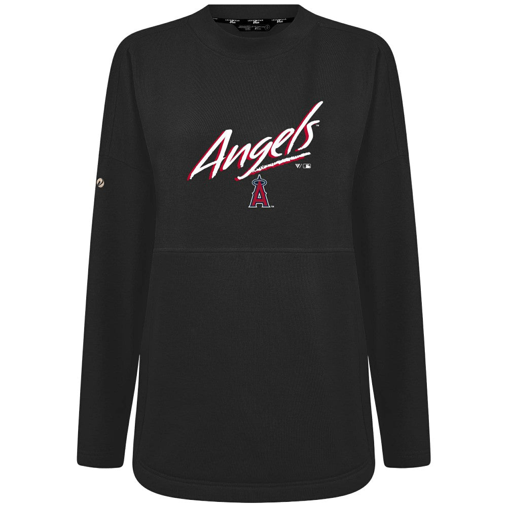 Los Angeles Angels Levelwear Women's Oversized Beaudry Sizzle Top - MLB Tops