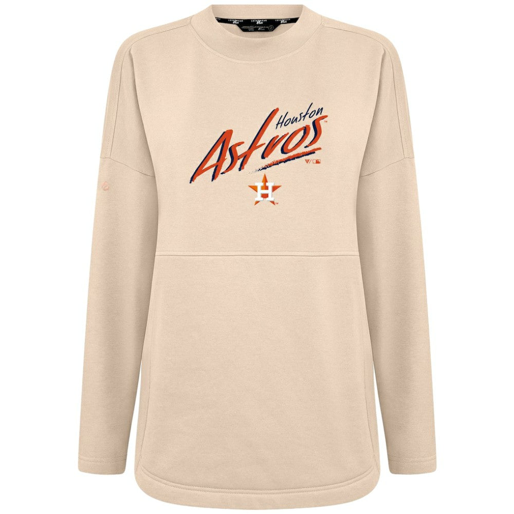 Houston Astros Levelwear Women's Oversized Beaudry Sizzle Top - MLB Tops