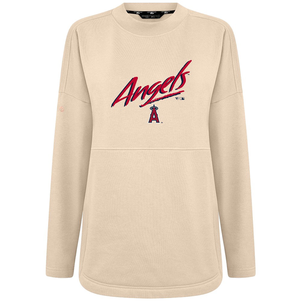 Los Angeles Angels Levelwear Women's Oversized Beaudry Sizzle Top - MLB Tops