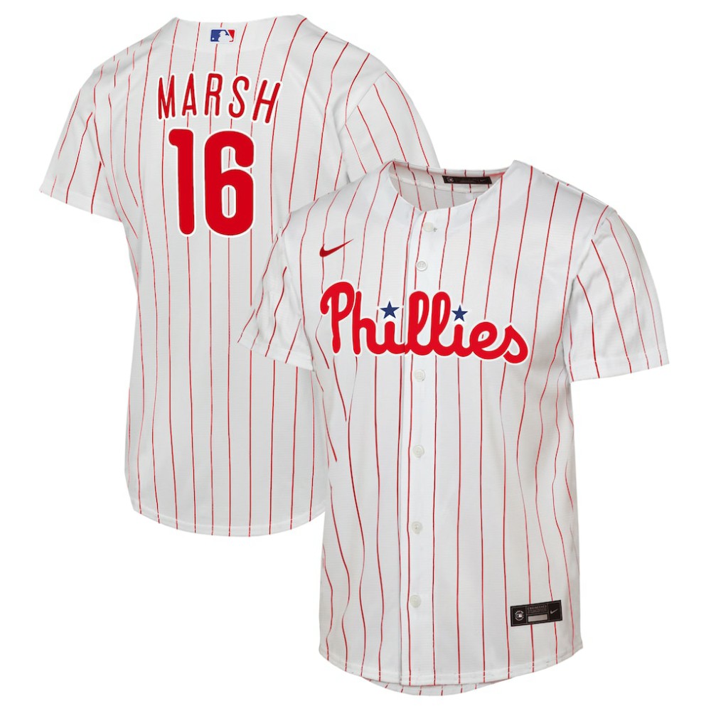 Brandon Marsh Philadelphia Phillies Nike  Youth Home Replica Jersey - MLB Jerseys