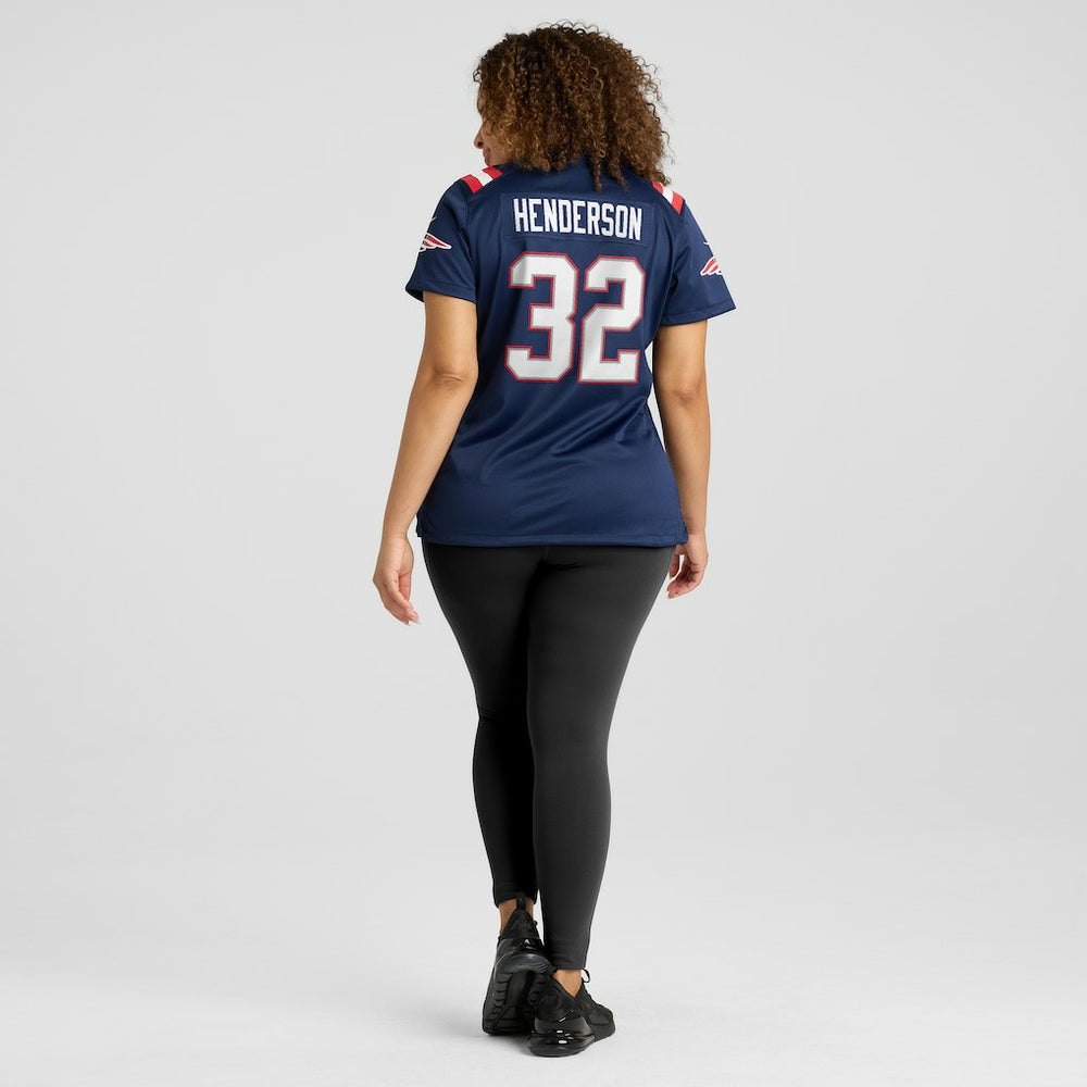 New England Patriots TreVeyon Henderson  Women's Game Jersey | NFL Hot