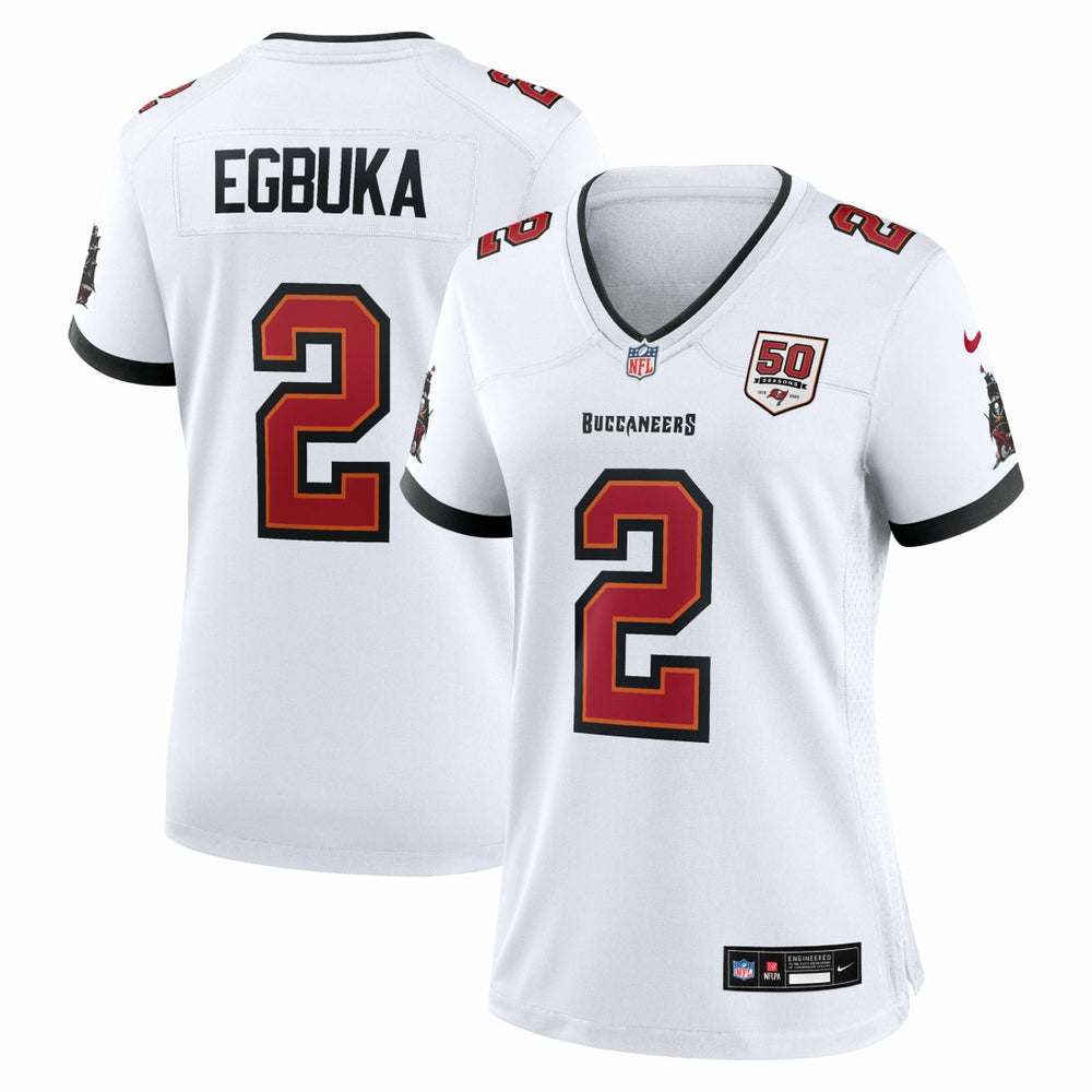 Tampa Bay Buccaneers Emeka Egbuka  Women's 50th Season Game Jersey | NFL Sale