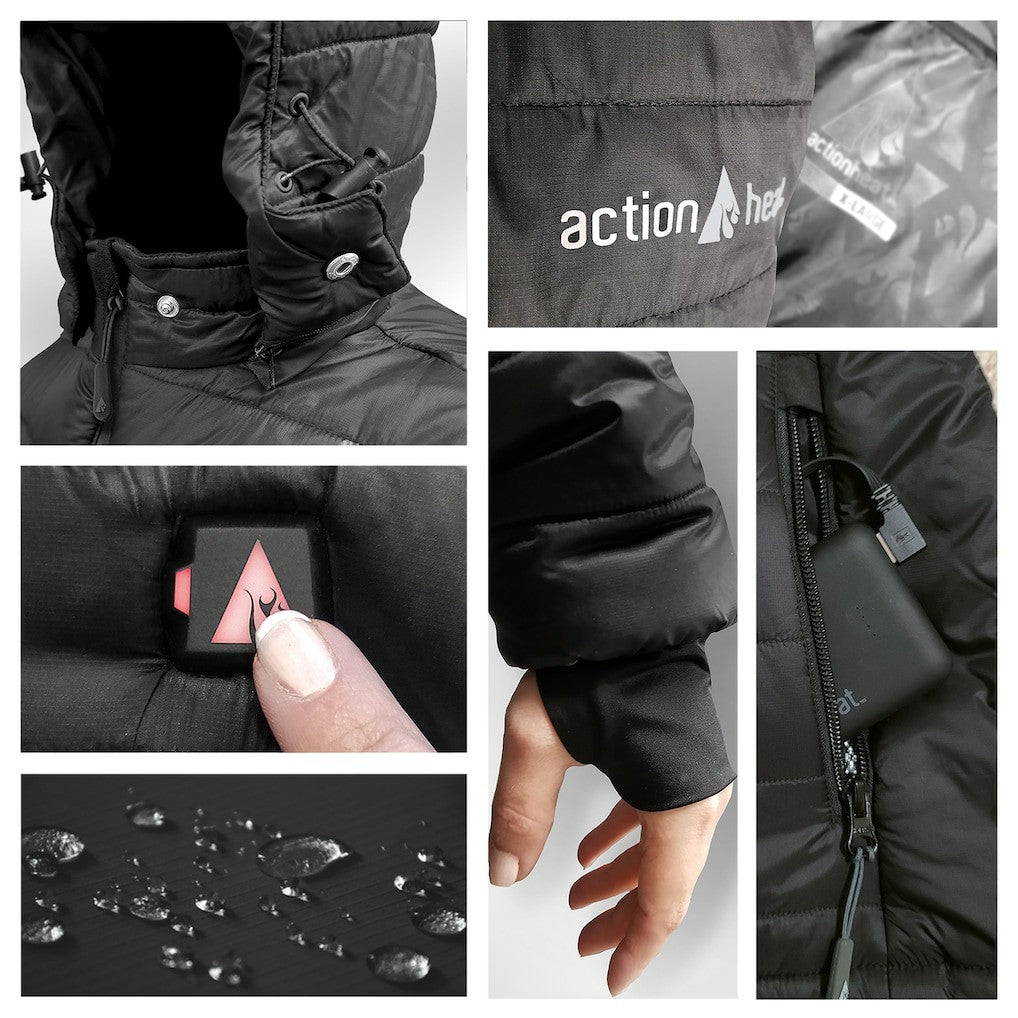 Washington Commanders ActionHeat 5V Battery Heated Full-Zip Hoodie Puffer Jacket | NFL New