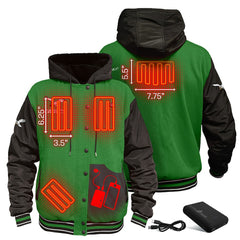 Philadelphia Eagles ActionHeat 5V Battery Heated Full-Snap Varsity Jacket | NFL US