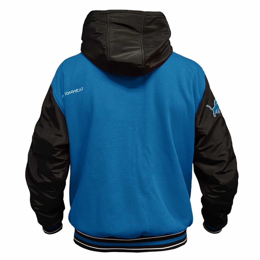 Detroit Lions ActionHeat 5V Battery Heated Full-Snap Varsity Jacket | NFL New