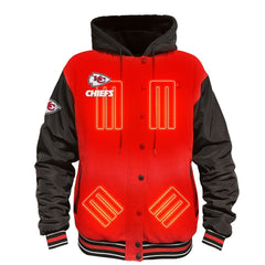 Kansas City Chiefs ActionHeat 5V Battery Heated Full-Snap Varsity Jacket | NFL Near me