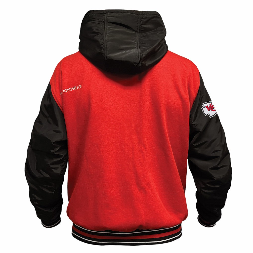 Kansas City Chiefs ActionHeat 5V Battery Heated Full-Snap Varsity Jacket | NFL Near me