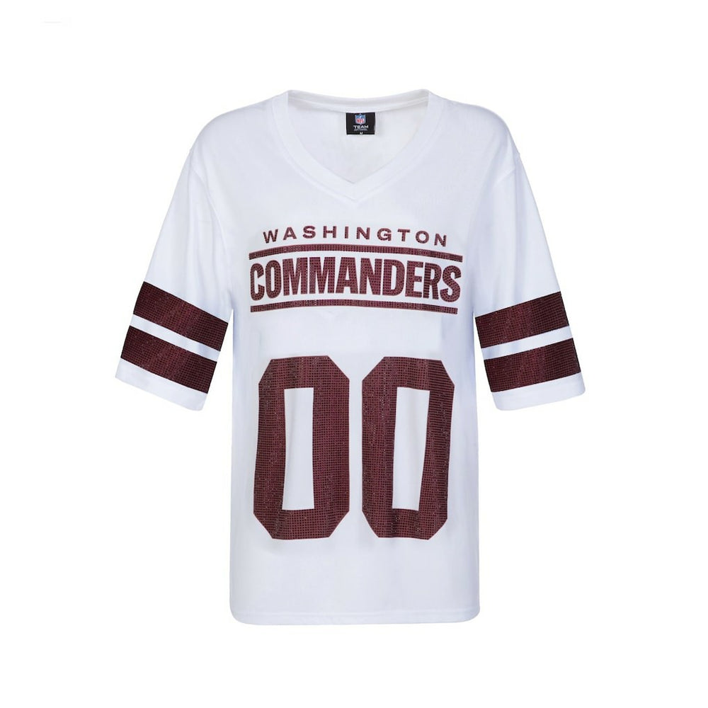 Washington Commanders Cuce Women's Rhinestone V-Neck Tunic | NFL Discount