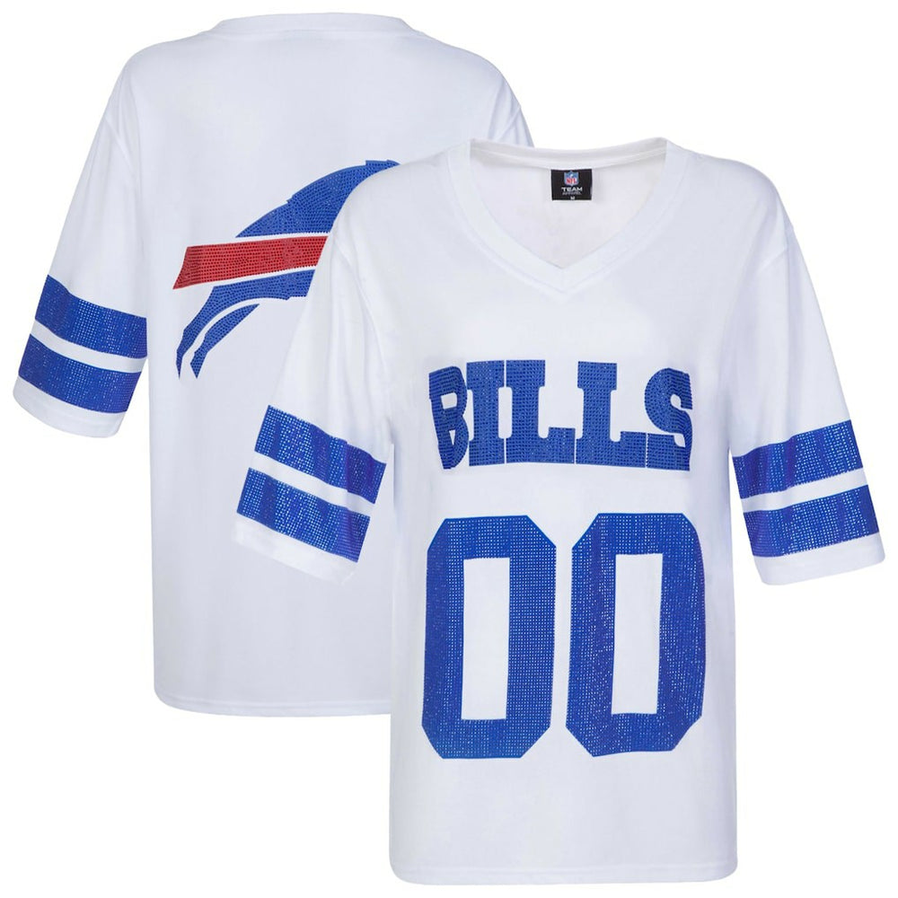 Buffalo Bills Cuce Women's Rhinestone V-Neck Tunic | NFL Discount