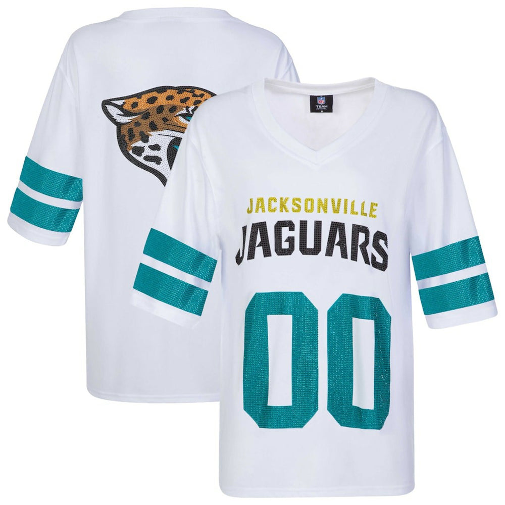 Jacksonville Jaguars Cuce Women's Rhinestone V-Neck Tunic | NFL Outlet