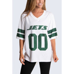 New York Jets Cuce Women's Rhinestone V-Neck Tunic | NFL Sale