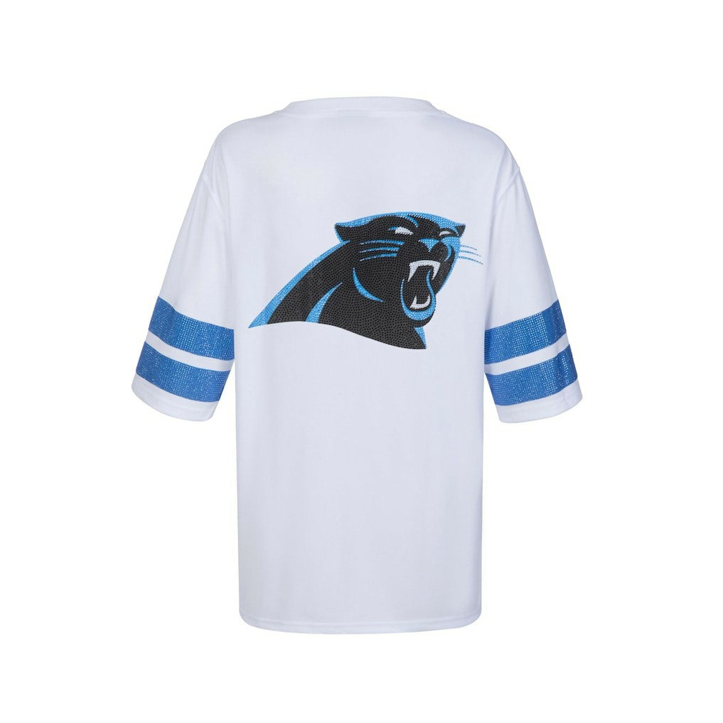 Carolina Panthers Cuce Women's Rhinestone V-Neck Tunic | NFL Sale