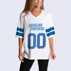 Carolina Panthers Cuce Women's Rhinestone V-Neck Tunic | NFL Sale