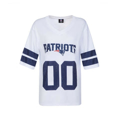 New England Patriots Cuce Women's Rhinestone V-Neck Tunic | NFL New