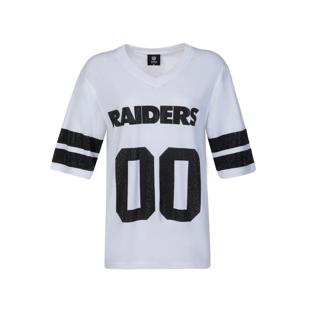 Las Vegas Raiders Cuce Women's Rhinestone V-Neck Tunic | NFL Near me